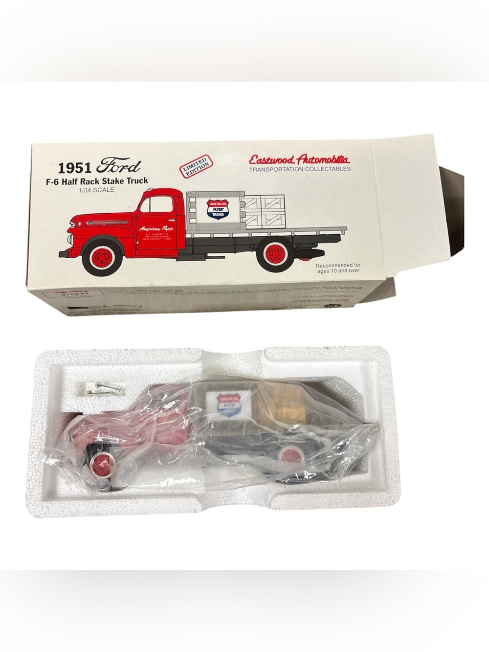 Eastwood 1951 Ford Half Rack Stake Truck Toy - Red